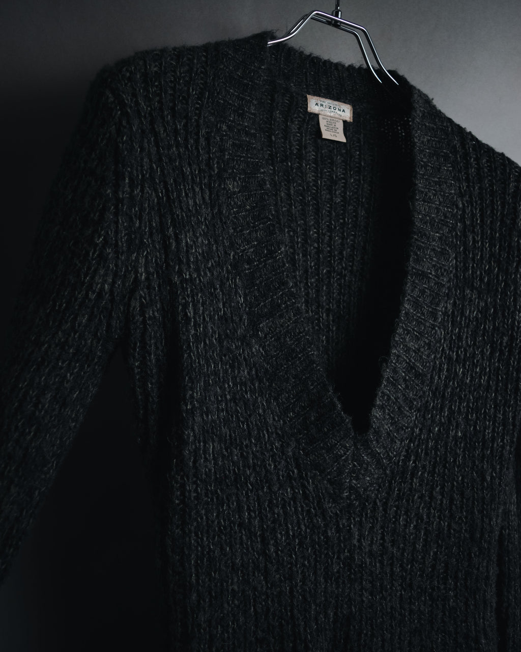 "THE ORIGINAL ARIZONA JEAN COMPANY" 00’s Deep v ribbed belted pocket knit