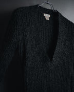 "THE ORIGINAL ARIZONA JEAN COMPANY" 00’s Deep v ribbed belted pocket knit