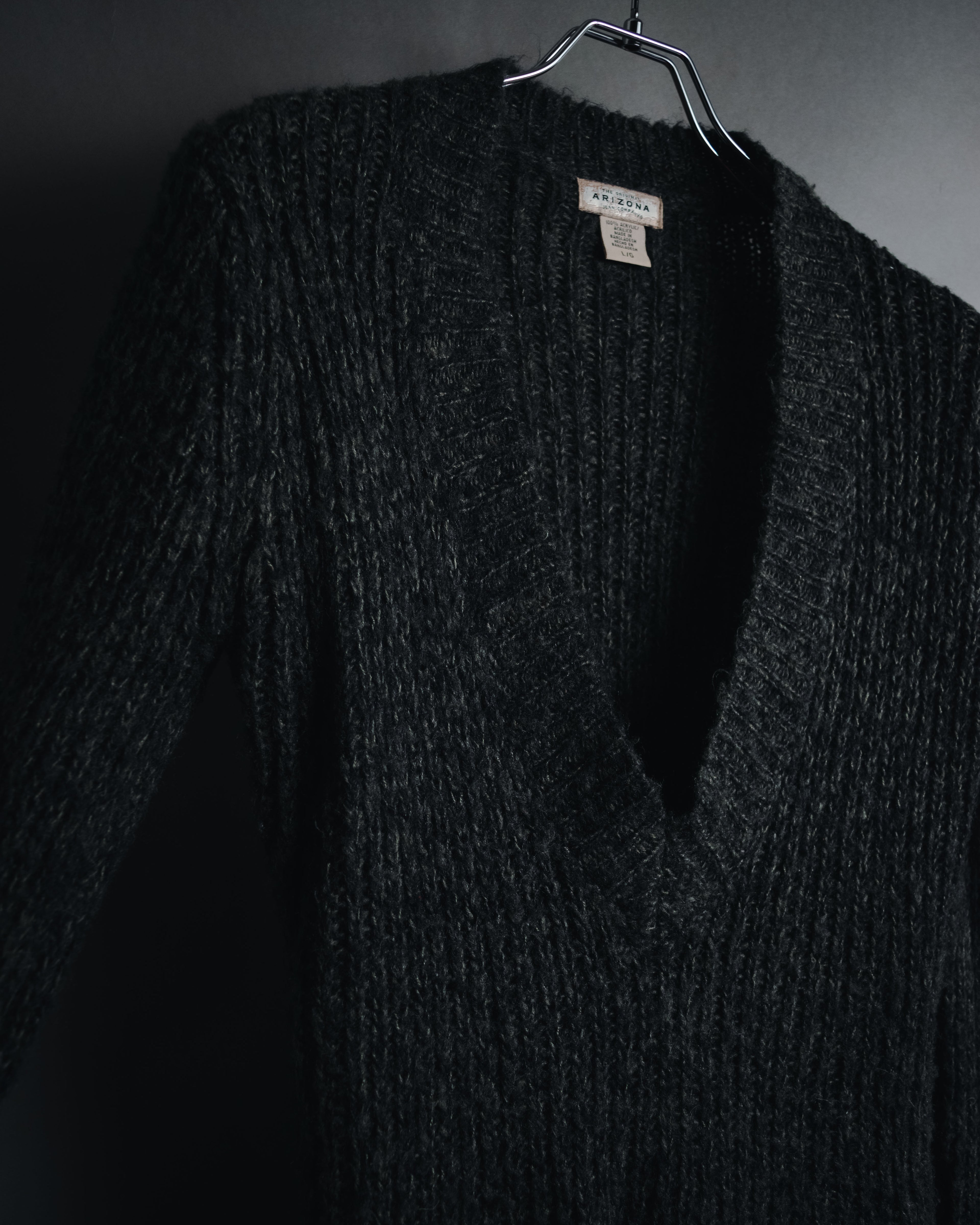 "THE ORIGINAL ARIZONA JEAN COMPANY" 00’s Deep v ribbed belted pocket knit