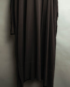 "Hermès" 00's Draped cotton silk long cardigan