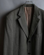 "HUGO BOSS" Woven pattern oversized 3 button tailored jacket