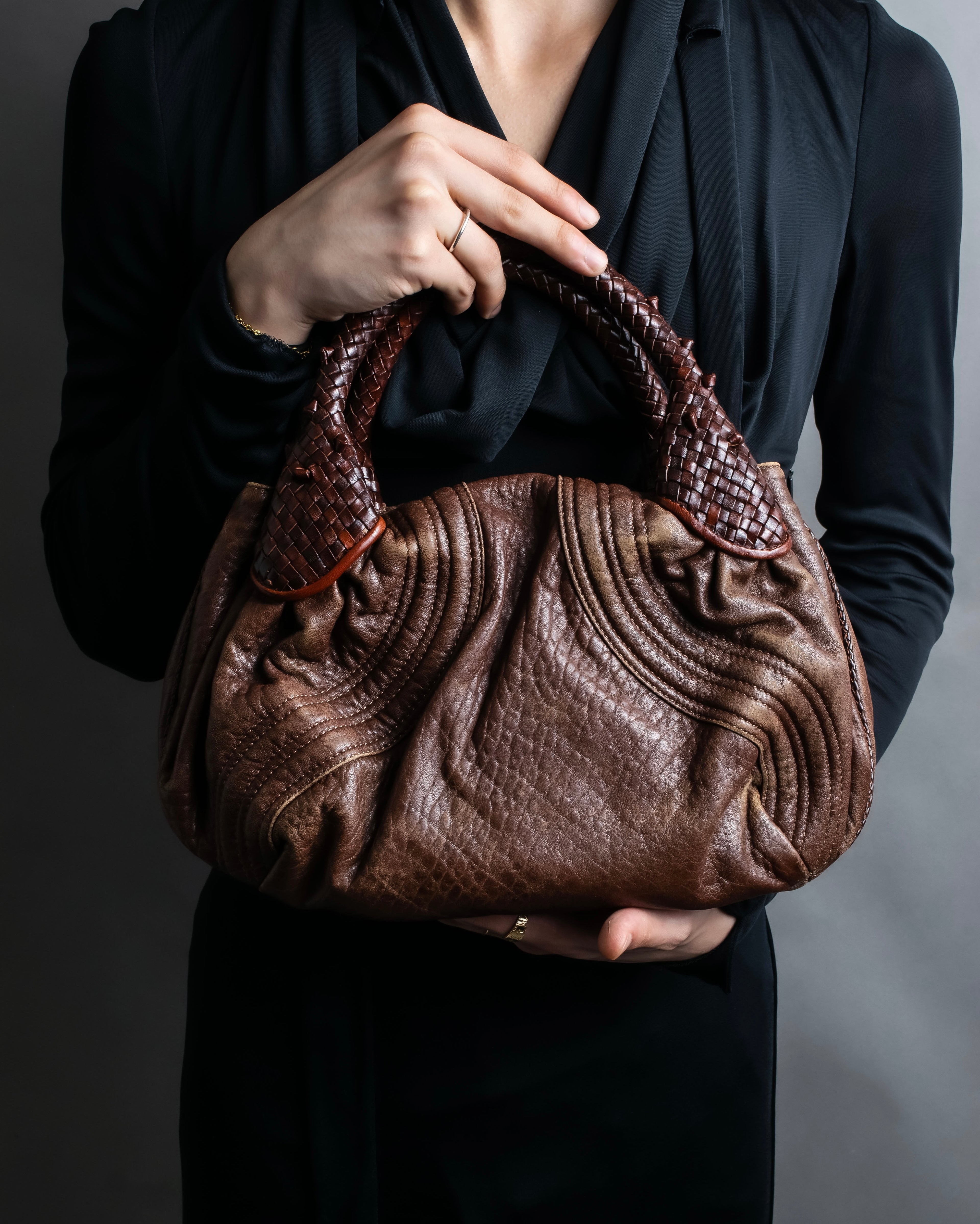 "FENDI" Brown color edition Spy bag