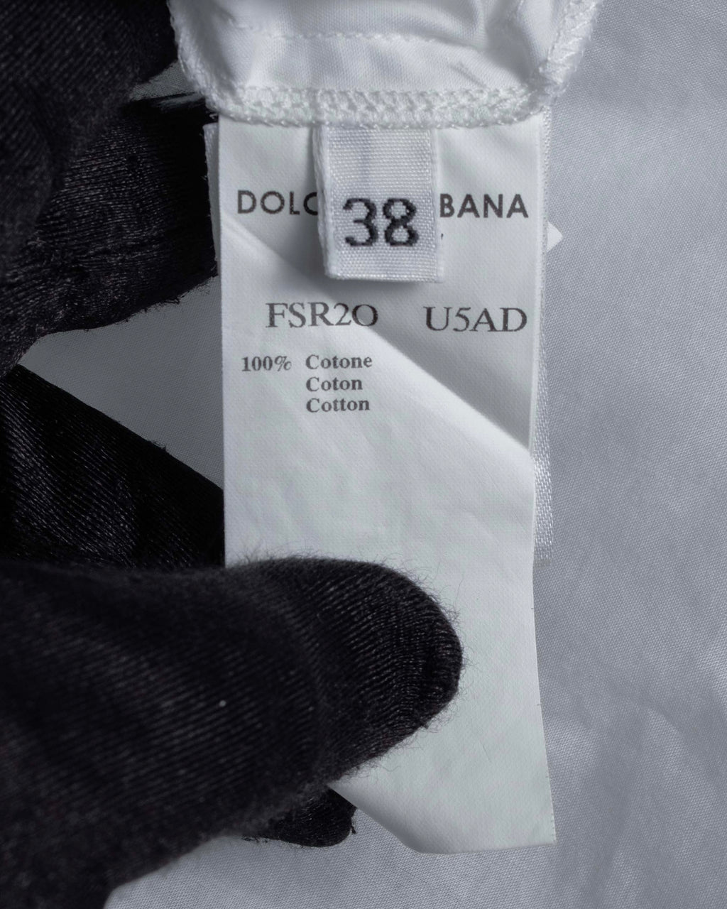 "Dolce & Gabbana" Tiered frill design white shirt