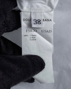 "Dolce & Gabbana" Tiered frill design white shirt