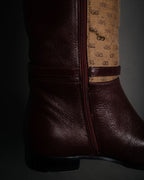 "GUCCI" 20’s archive canvas panel jockey boots