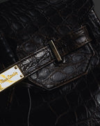 -SPECIAL- "Pierre Cardin"
90’s real crocodile leather top handle bag