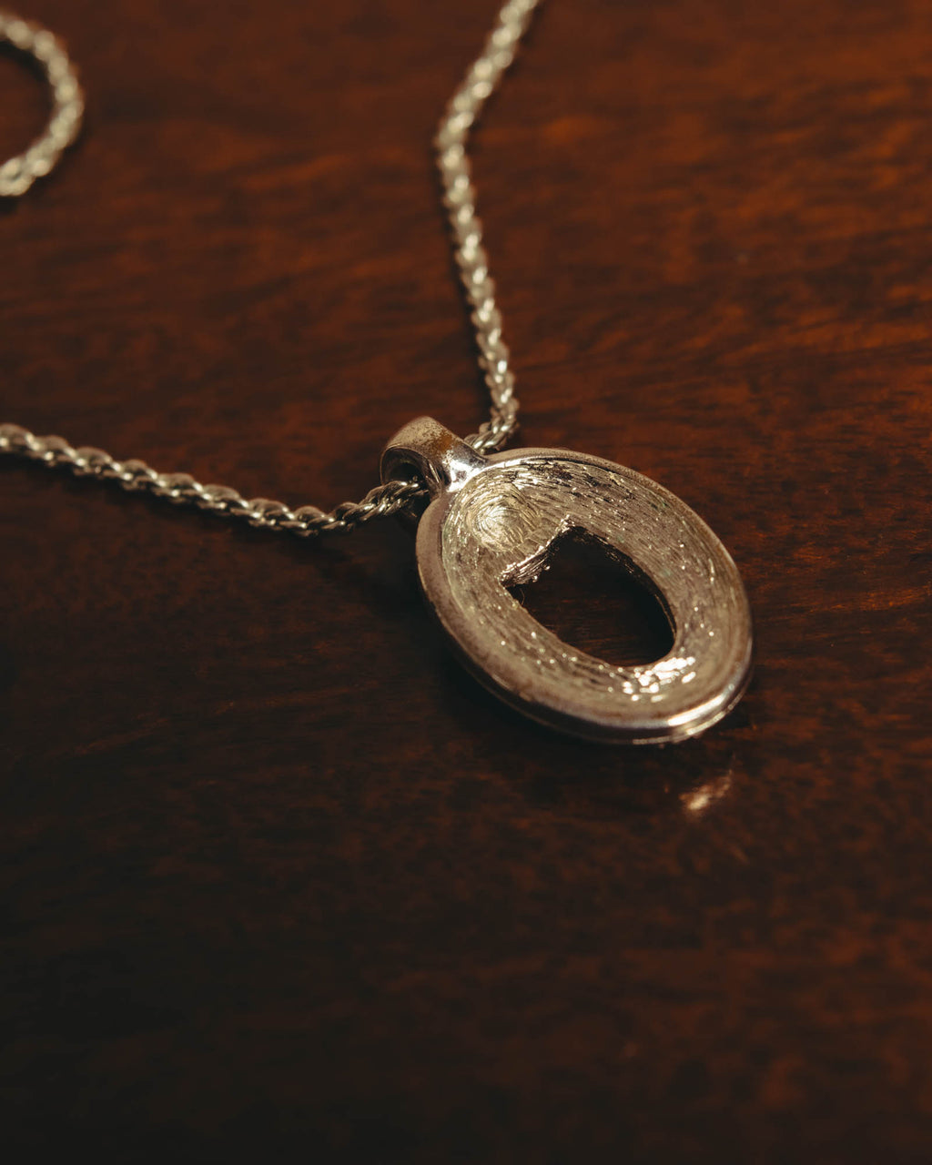 "Christian Dior" 80's-90's Rhinestone oval pendant necklace