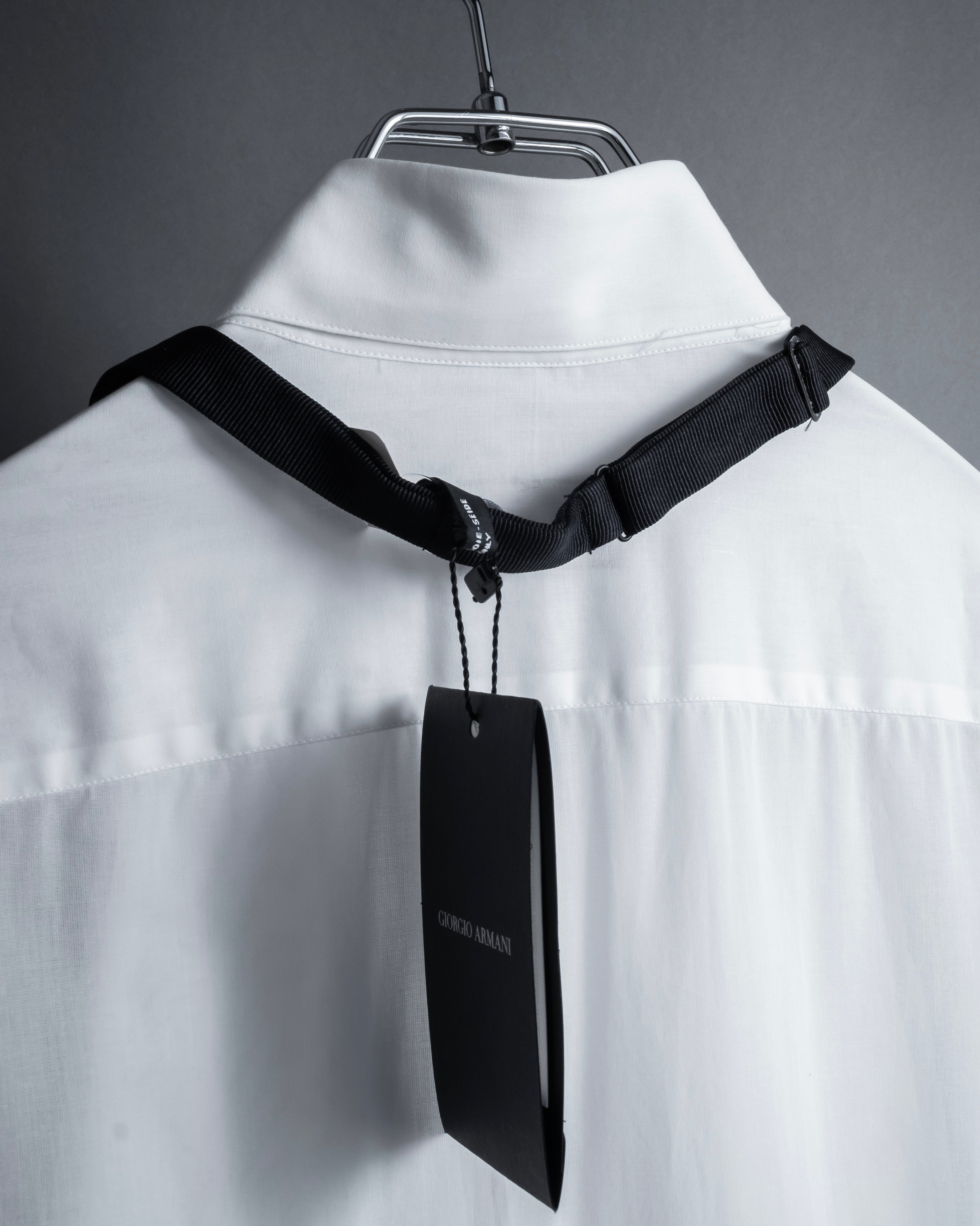"GIORGIO ARMANI" Belt included bow tie dress shirt
