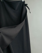 “JIL SANDER” 90’s-00’s Side tie wool wrap skirt