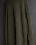 "Vintage herringbone long sleeve polo shirt"