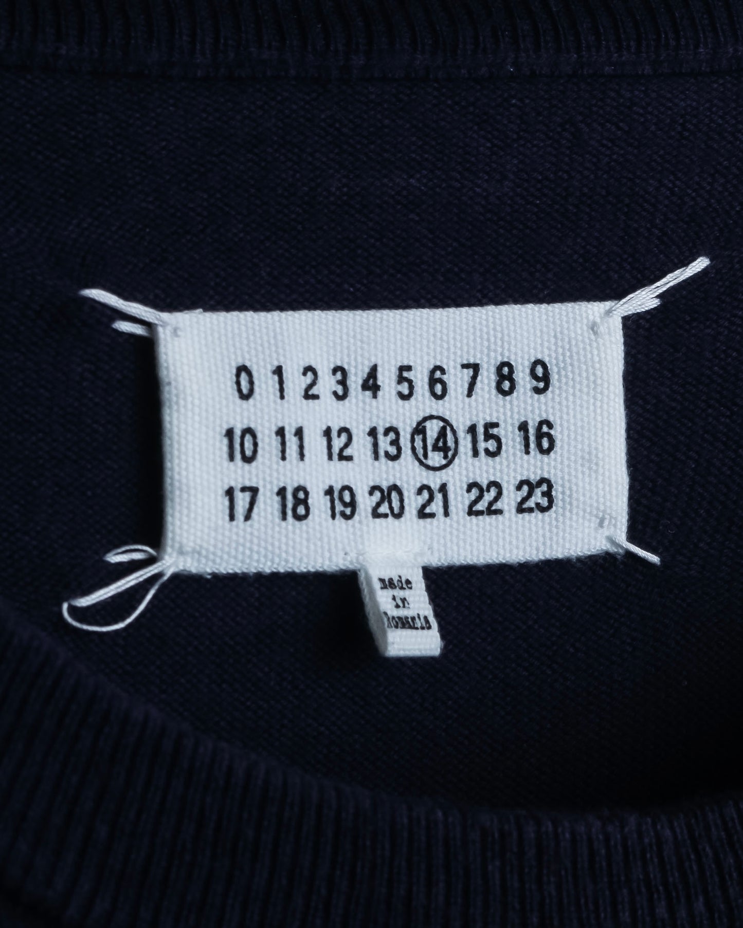 "MAISON MARGIELA" 20SS elbow patch design crew neck knit pullover