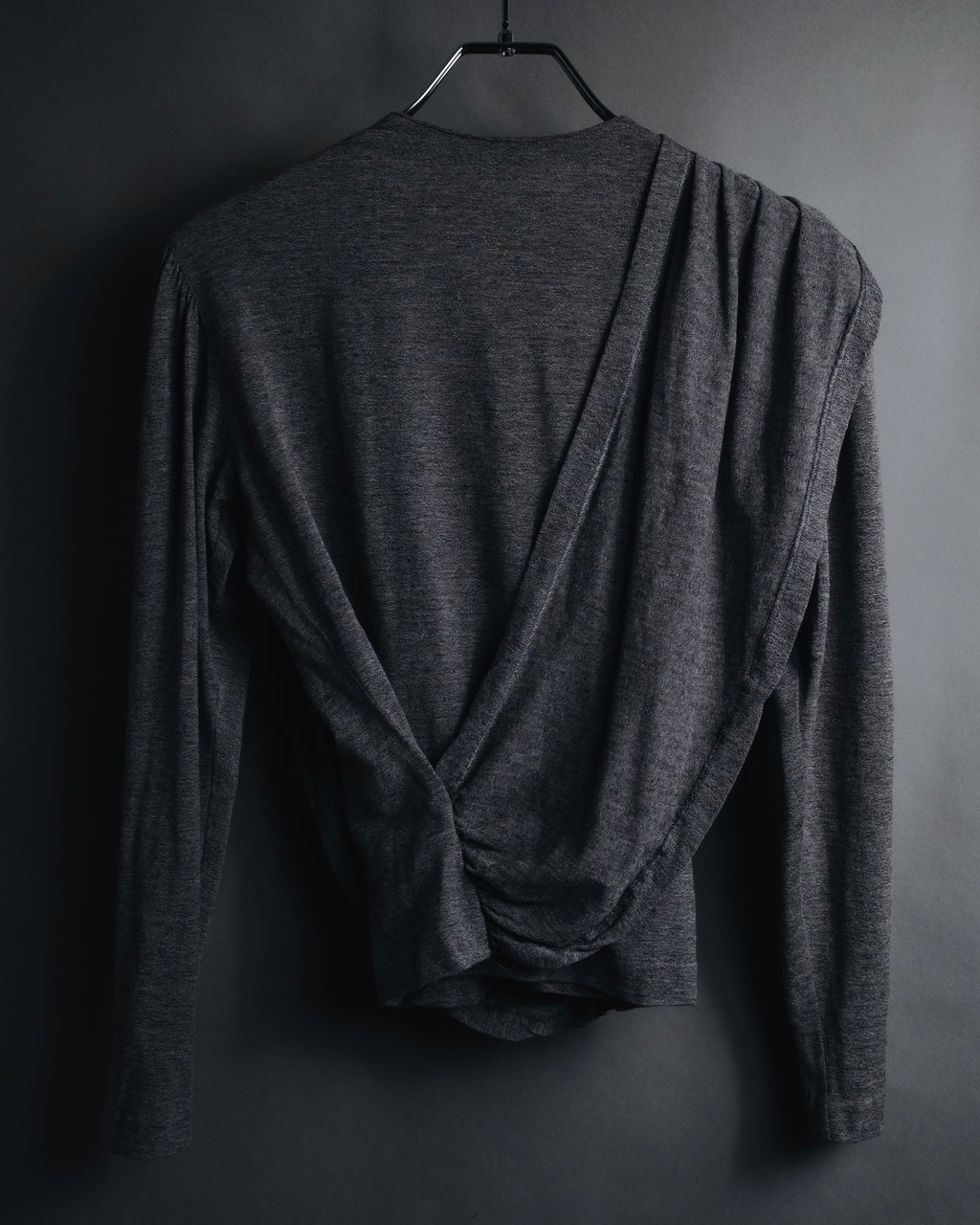 "Christian Dior" Late 80’s-early 90’s draped wrap knit top