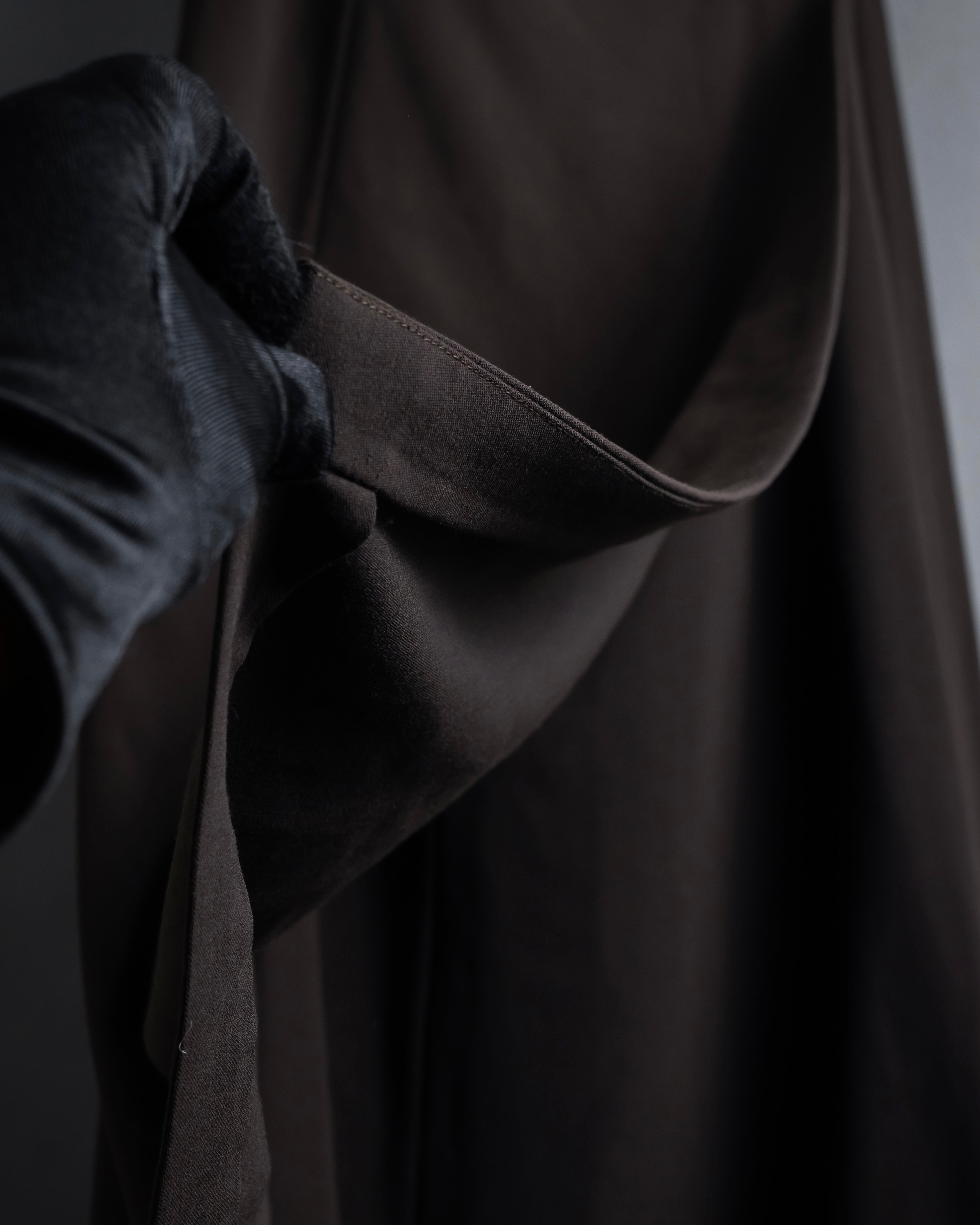 "HERMES" 90's Gold parts design derived from horse tack flared skirt