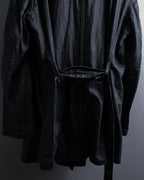 "JEAN PAUL GAULTIER" Firm finish double-zip belted mid-length coat