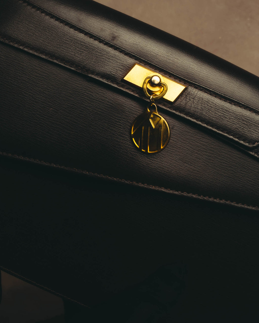 "Thierry Mugler" 80's-90's Architectural leather shoulder bag