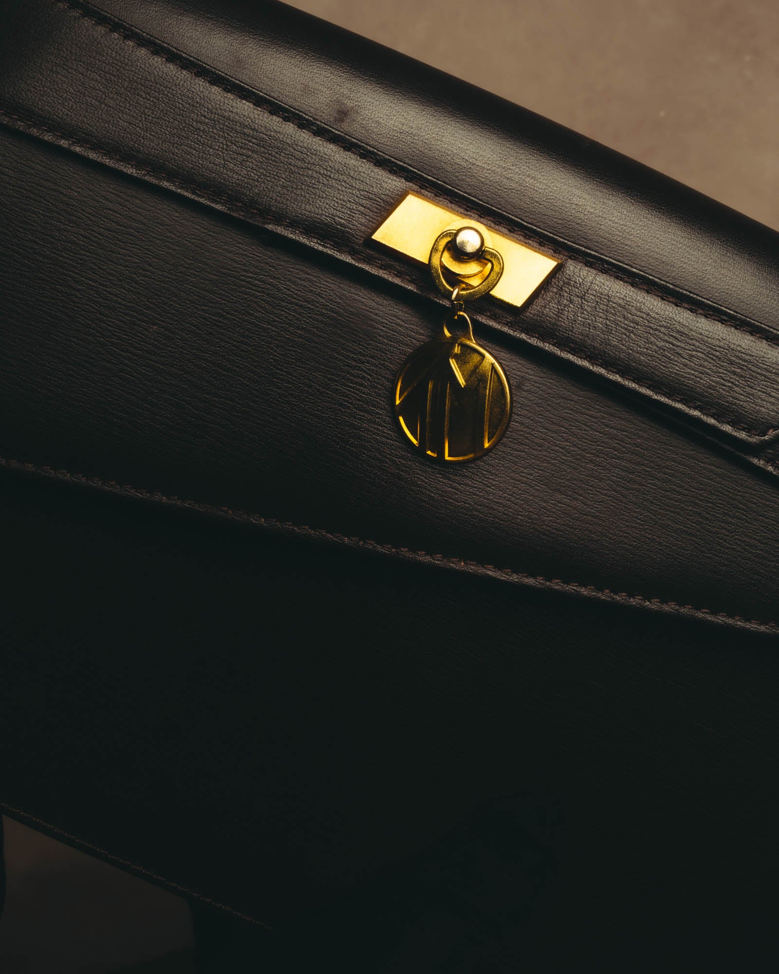 "Thierry Mugler" 80's-90's Architectural leather shoulder bag