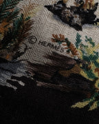 "HERMES" 80's Carré 90 Les Champignons II silk scarf