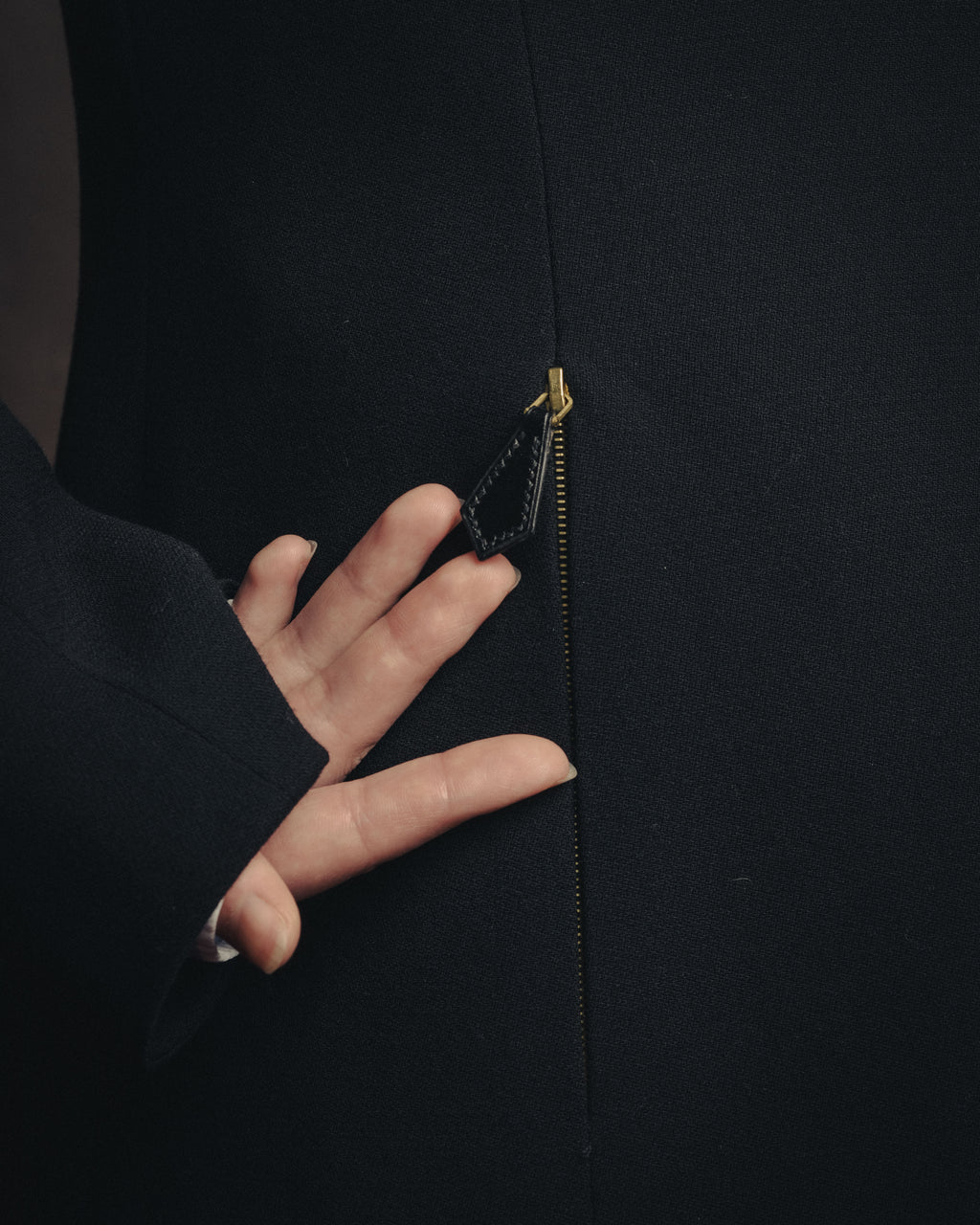 -SPECIAL- “HERMÈS” 90’s Shawl collar asimmetry jacket