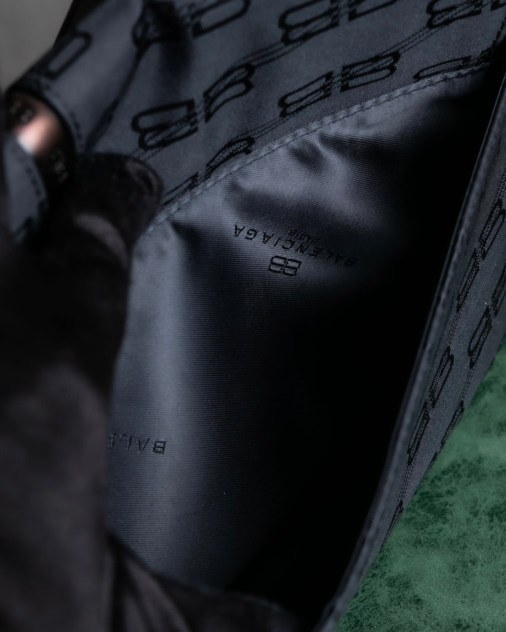 "BALENCIAGA" BB monogram jacquard shoulder bag