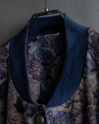 Vintage jacquard floral pattern jacket