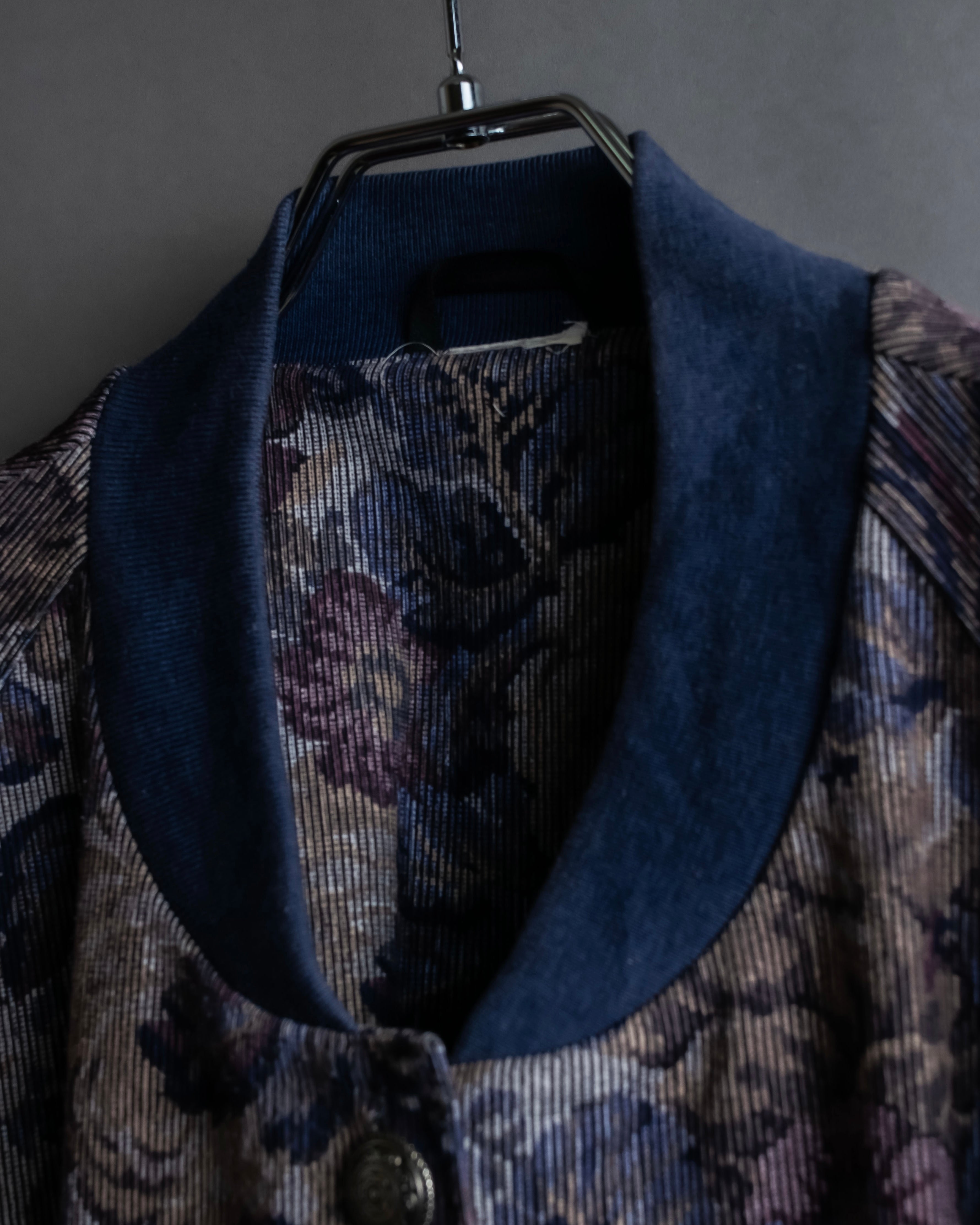 Vintage jacquard floral pattern jacket
