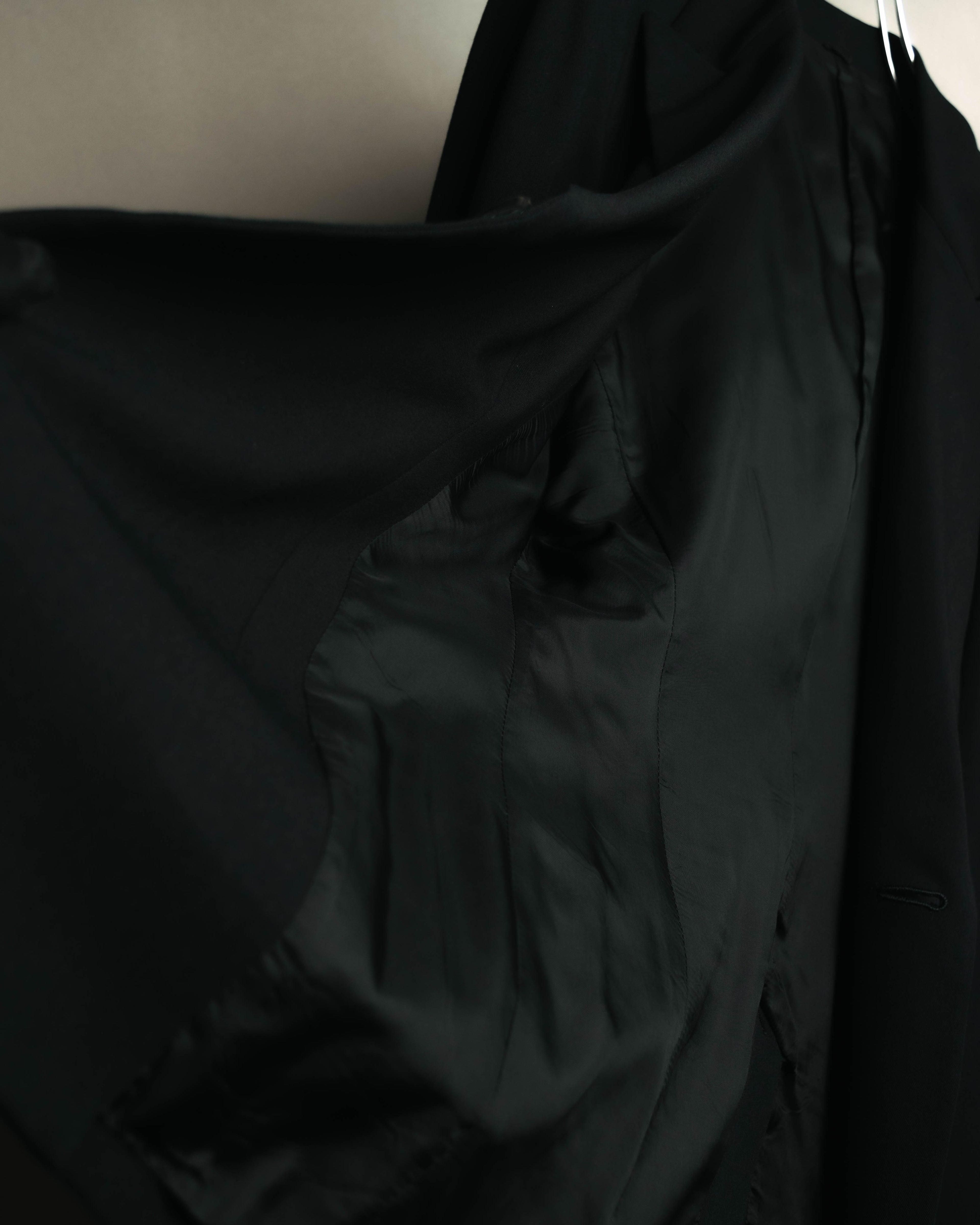 "Y's" 90's-00's Wool rayon single-breasted tailored jacket