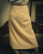 -SPECIAL- “GUCCI” 2015-2022 vintage inspired horsebit striped wool skirt