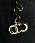 “Christian Dior” 00’s Pearl drop necklace with CD tail charm
