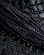 "Christian Dior" Raffia ribbon design paper fiber hat