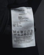 "RED VALENTINO" Lace bib knit tunic dress