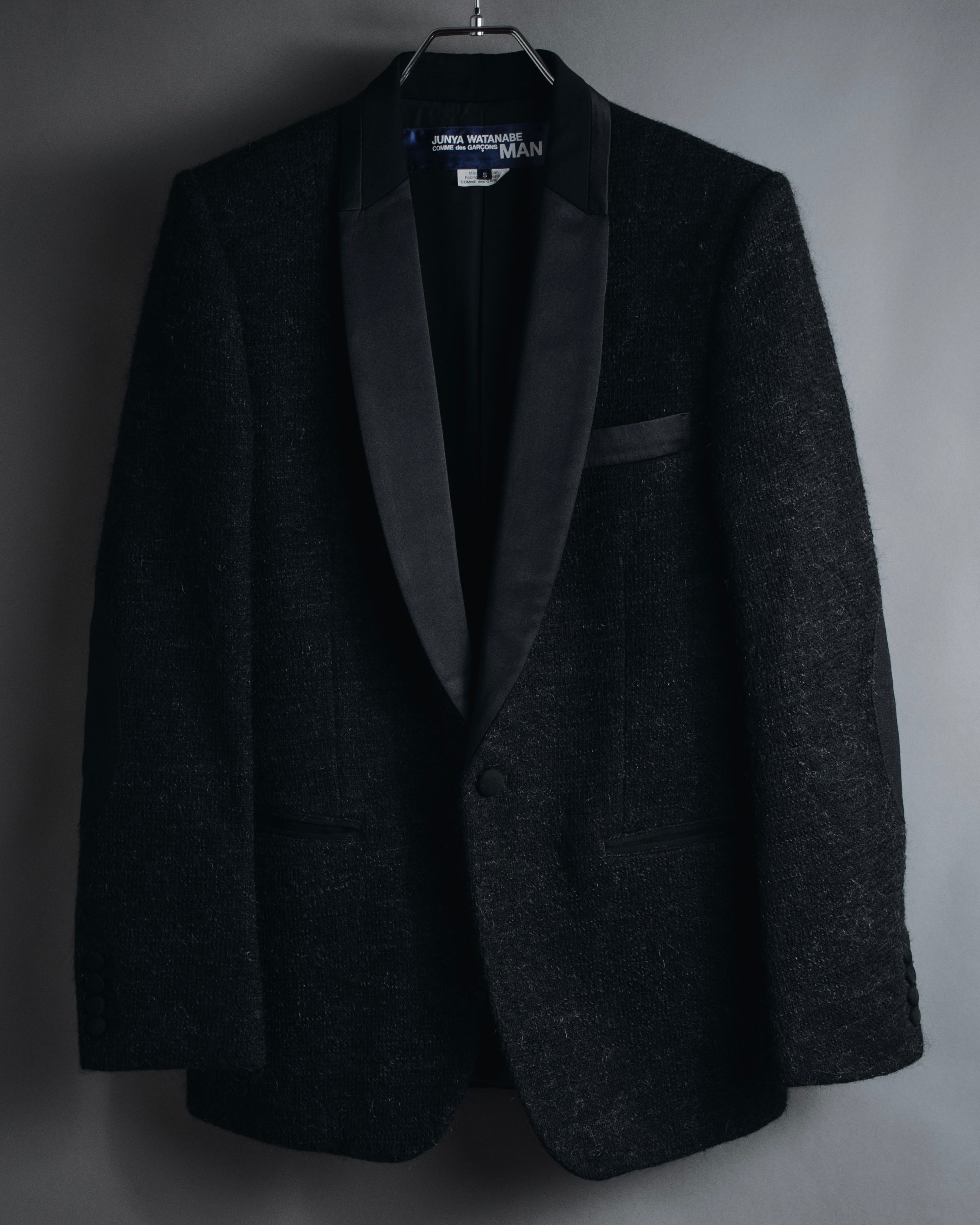 –SPECIAL– "JUNYA WATANABE COMME des GARÇONS MAN" 2015AW mohair blend satin shawl lapels jacket