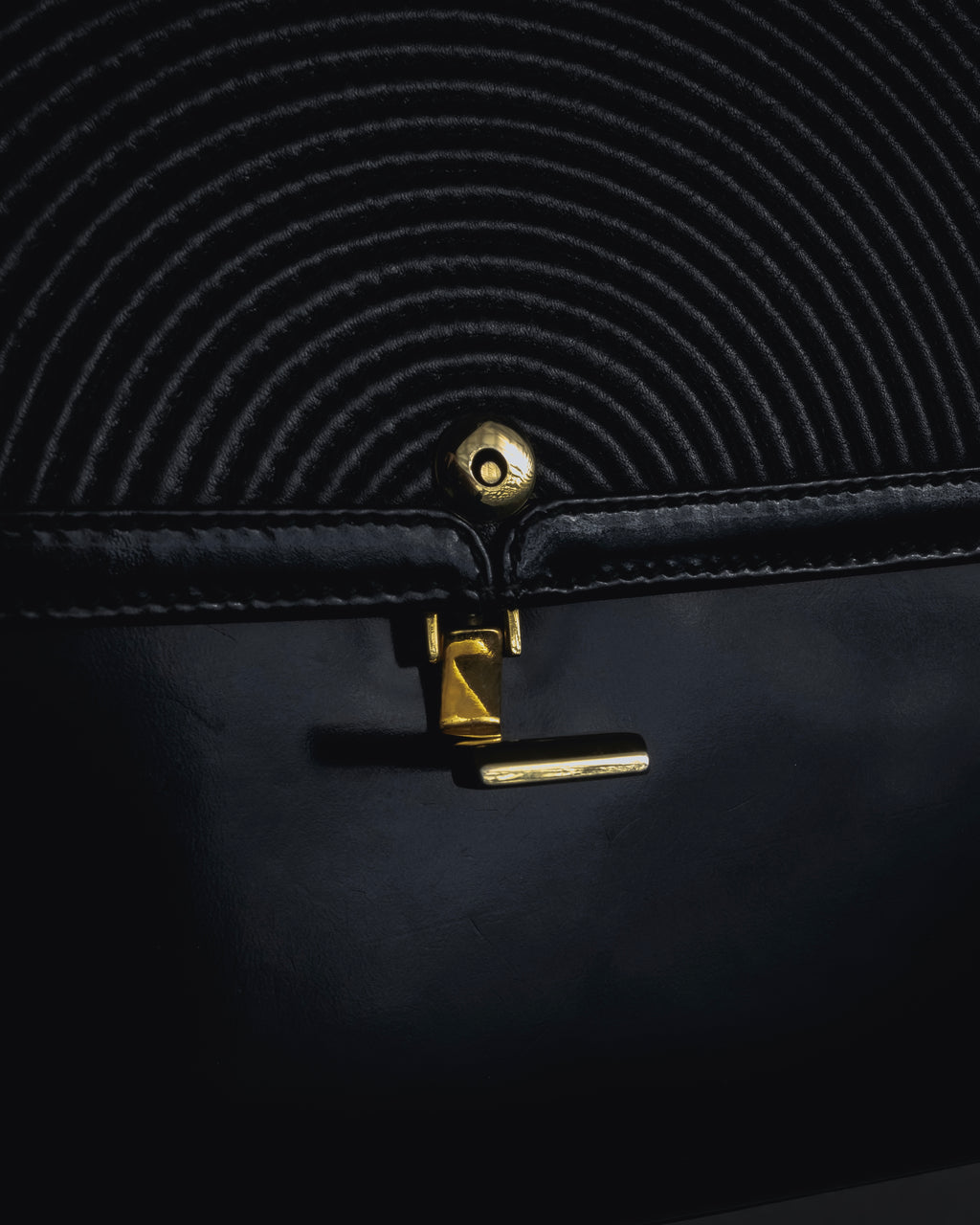 "Tiffany & Co." 80’s-90’s Structured ribbed leather top-handle bag