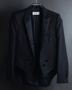 "Saint Laurent Paris" Modern tailcoat design jacket