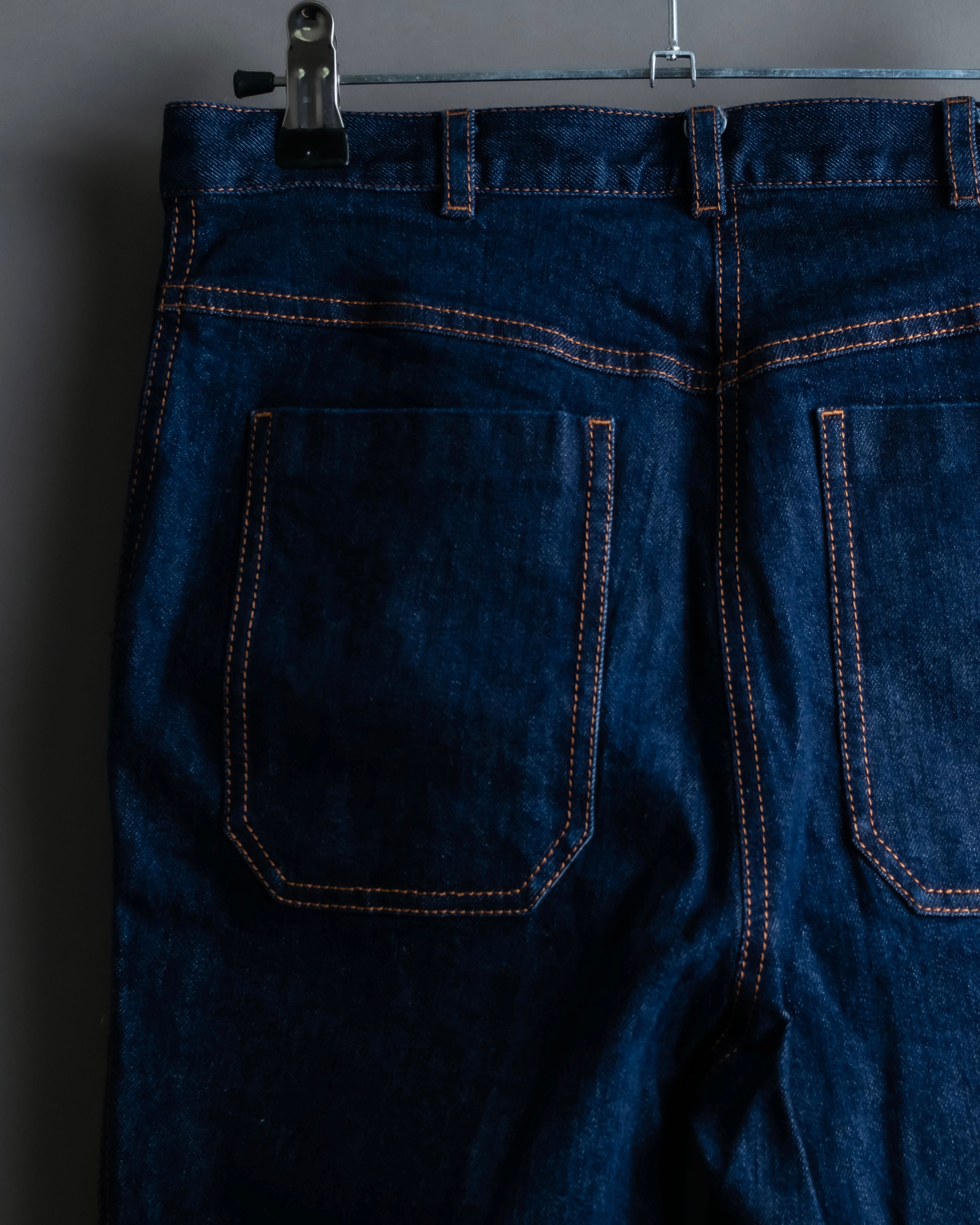 "BOTTEGA VENETA" Wide straight silhouette fisherman denim pants