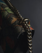 -SPECIAL- "GUCCI" Michele-era floral padlock design chain shoulder bag