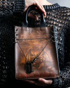 “Jean Paul Gautier” gargoyle printed hand bag