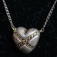 "Tiffany&Co" Chain cross heart motif silver necklace