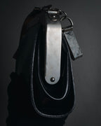 "tricot COMME des GARÇONS" Structured kiss-lock leather shoulder bag