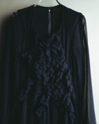 "COMME des GARÇONS" 90's Sculptural ruffle maxi dress