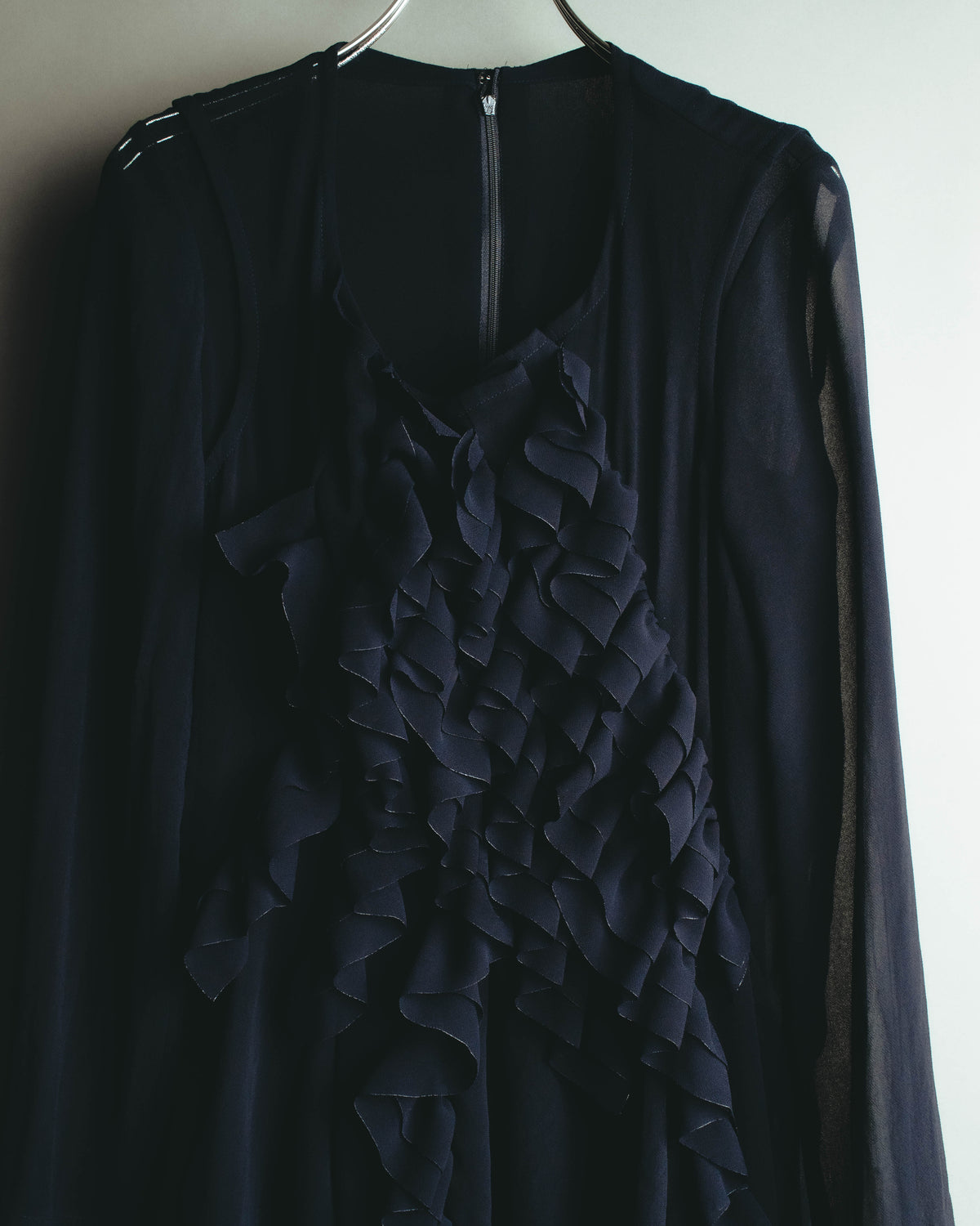 "COMME des GARÇONS" 90's Sculptural ruffle maxi dress