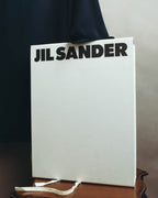 -SPECIAL- "Jil Sander" 2023 Elegant rayon skipper mock-neck shift dress