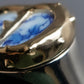 "Christian Dior" CD motif blue bloom design ring