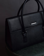 "BURBERRY" Saffiano leather mini boston bag