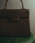 "Valentino Garavani" 80's-90's Classic box leather top-handle handbag