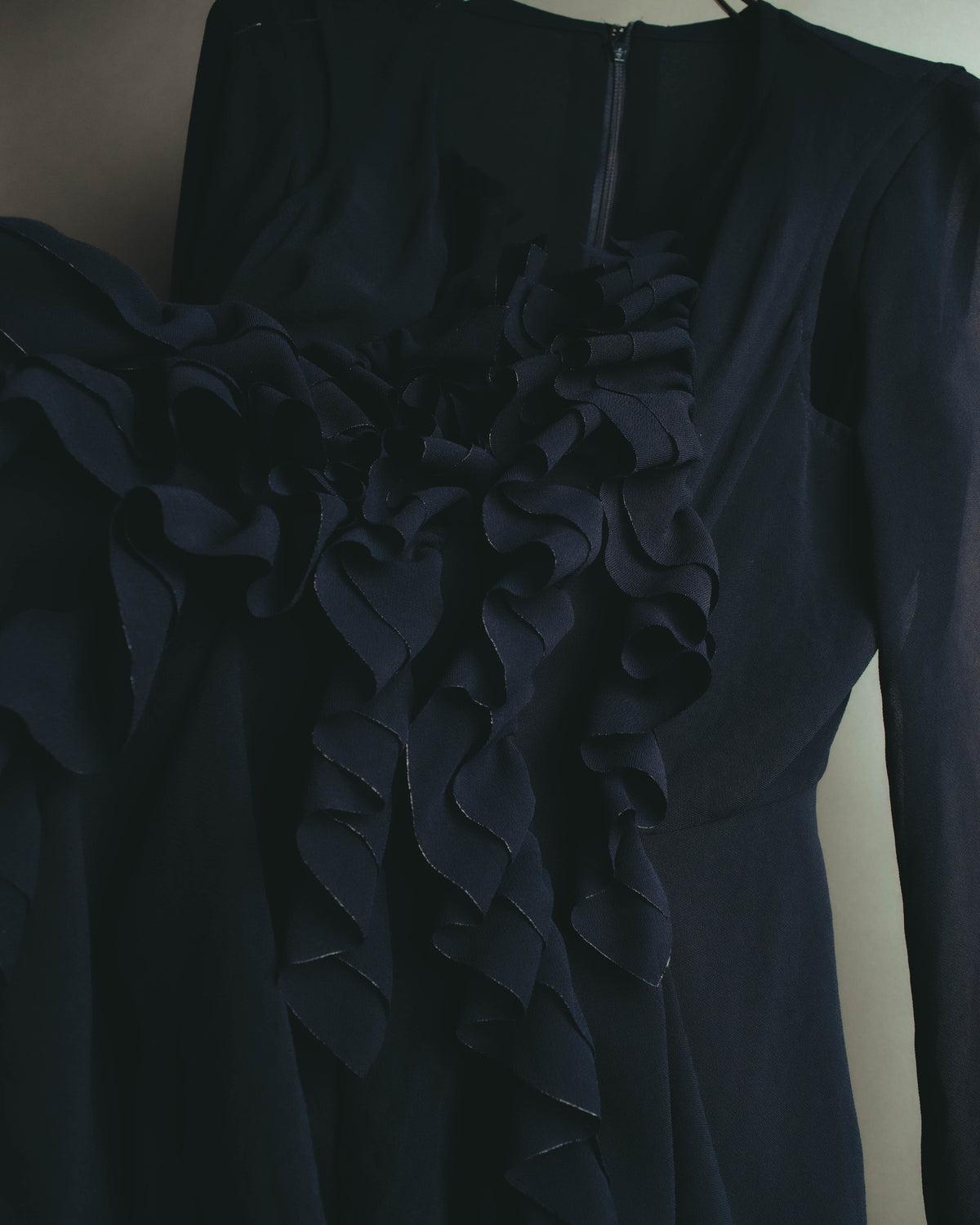 "COMME des GARÇONS" 90's Sculptural ruffle maxi dress