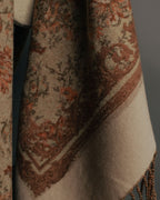 “Christian Dior“ 80’s-90’s Floral jacquard fringed stole