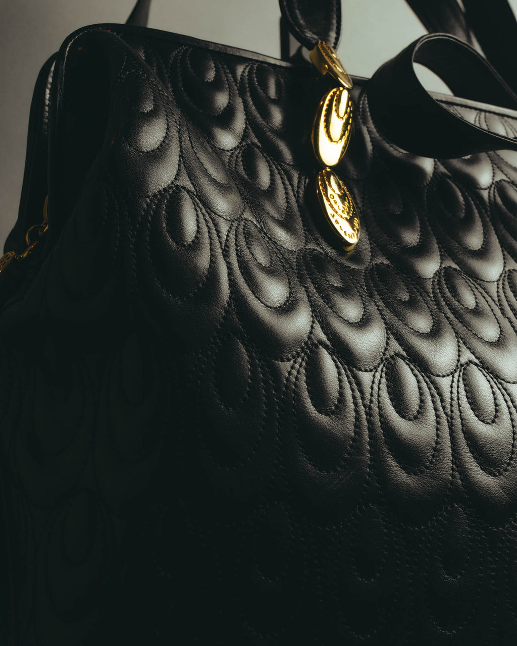 "Valentino Orlandi" 80's-90's Sculptural quilted leather shoulder bag