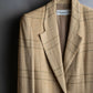 "Christian Dior" Glen check pattern beautiful shape tailored jacket