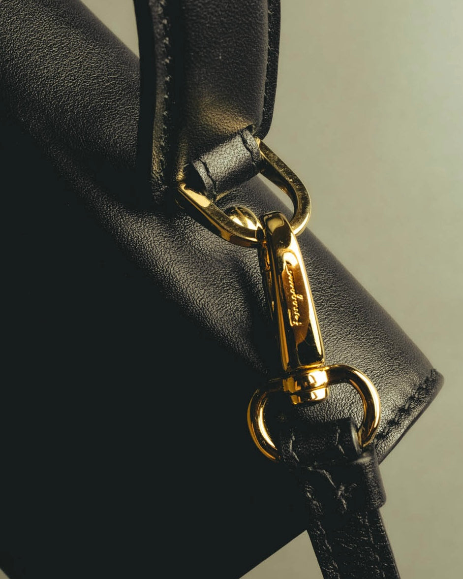 "Salvatore Ferragamo" 2010's Classic Gancini top handle shoulder bag