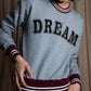 "Ｎ21 NUMERO VENTUNO" DREAM rhinestone design box silhouette
sweatshirt